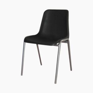 Plastic Stacking Chair - Black