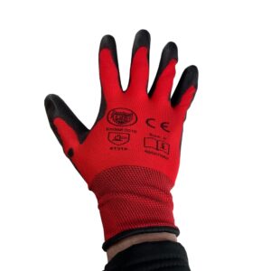 Cut Level 1 - PU Gloves - Red