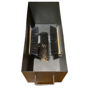 Galvanised Boot Washer Station c/w 3 Nylon Brushes