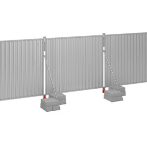 Steel On-Ground Hoarding Panel - 2m