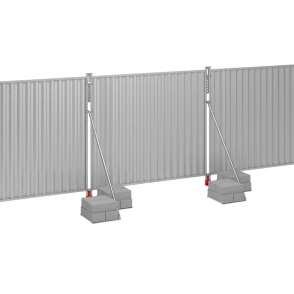 Steel On-Ground Hoarding Panel - 2m